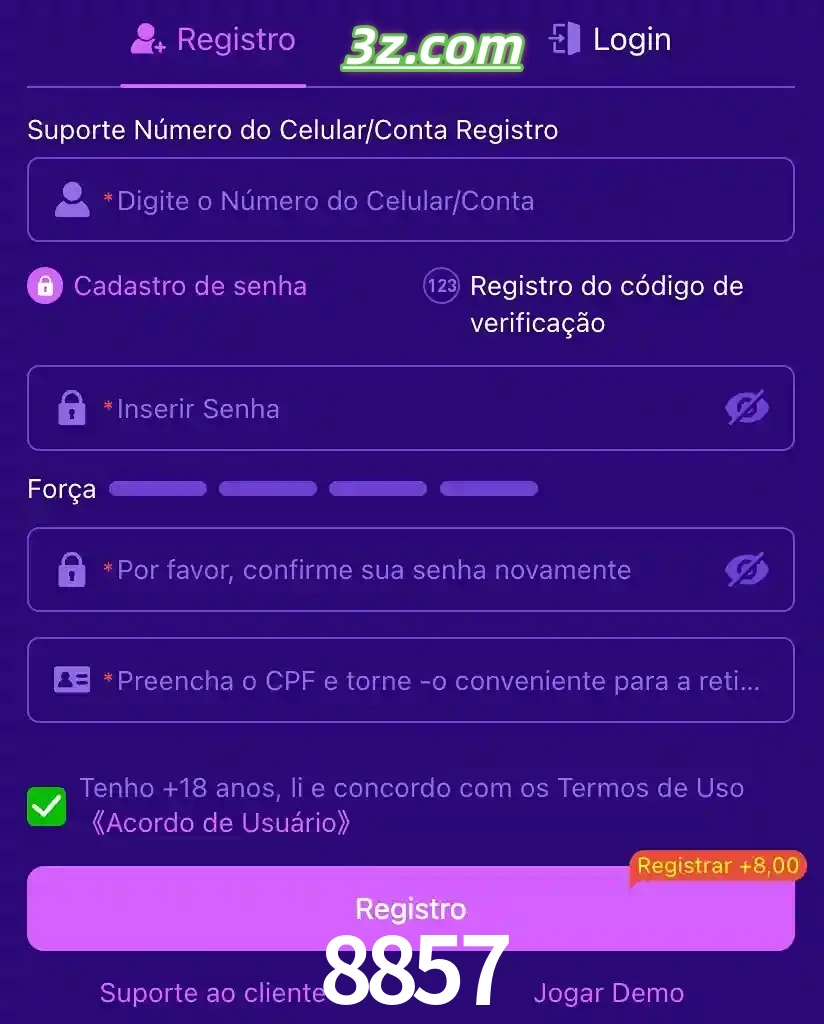 bonus de cadastro imediato